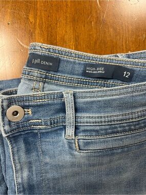 J. Jill Denim High-Rise Wide-Leg Ankle Jeans - Light Blue Wash